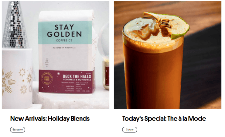 Amazon email marketing tactic: Blog example
