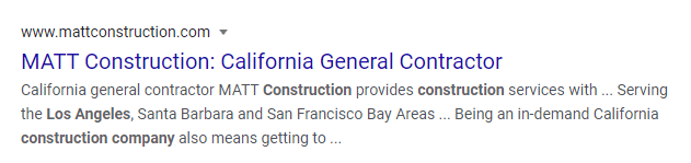 construction company seo