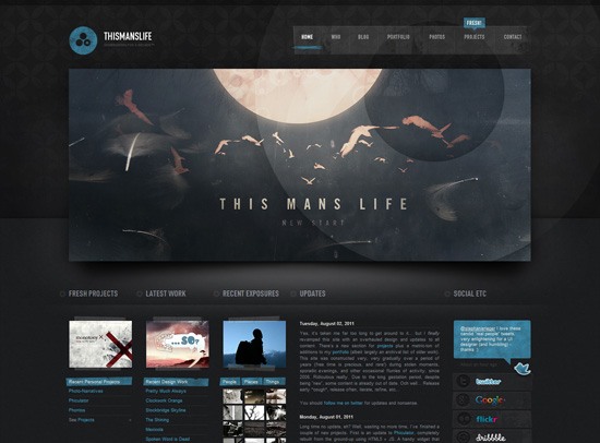 30 Beautiful Dark-themed Web Designs for Inspiration