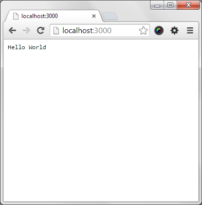 A Node.js app running on the browser via localhost.