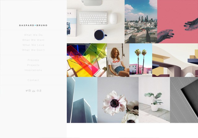 Portfolio website: Gaspard+Bruno