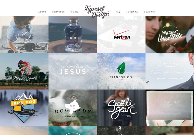 Portfolio website: Typeset Design