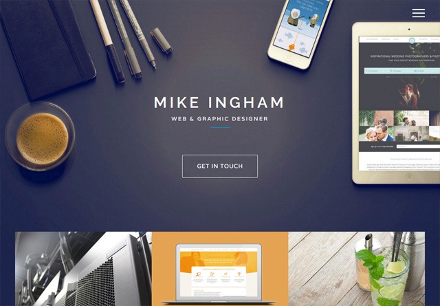 Portfolio website: Mike Ingham Design