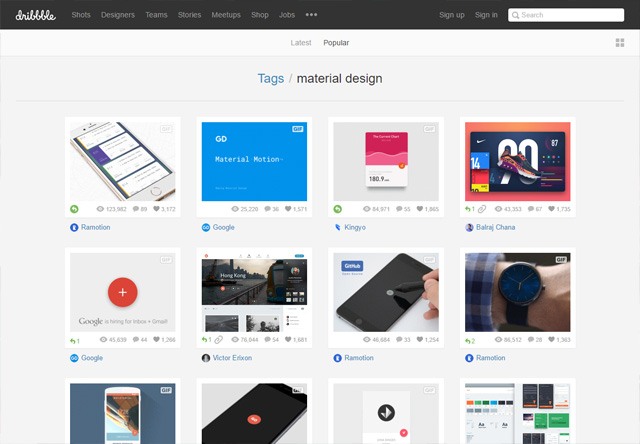 Material Design - Dribbble