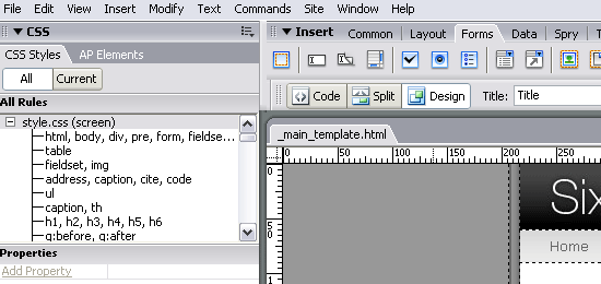 Dreamweaver - screen shot. Best Free Online Tools