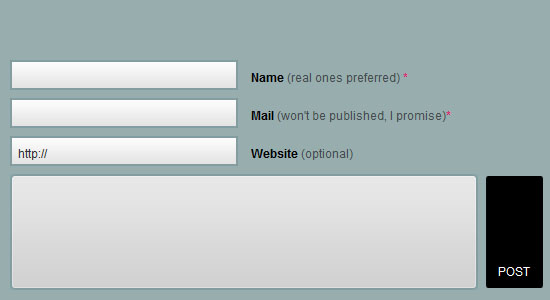 25 Stylish Examples of Web Forms