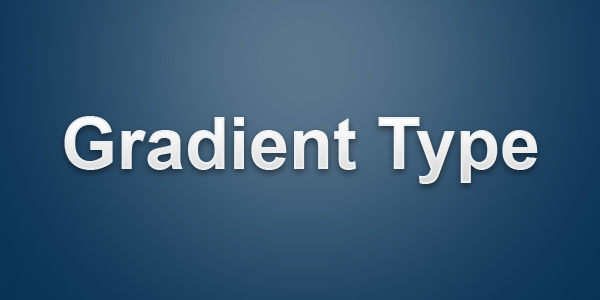 beautiful gradient typography