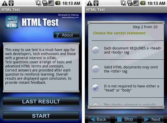 HTML Test (free)