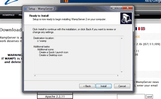 Download and Install WampServer