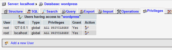 Creating New MySQL Users