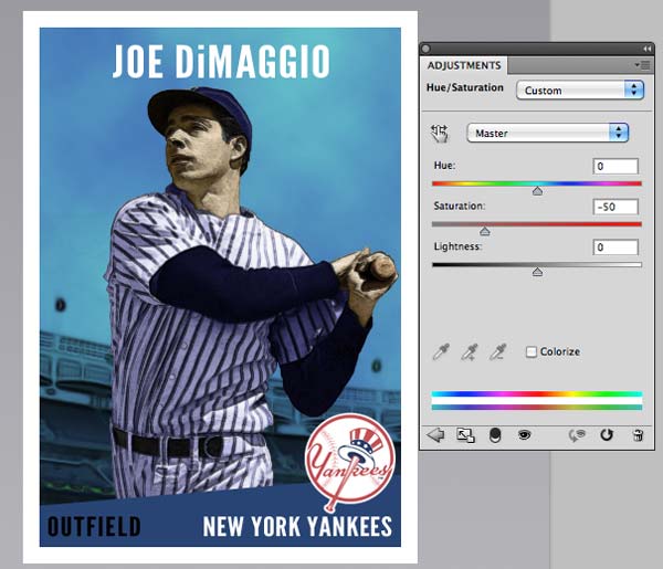 Design A Vintage Baseball Card In Photoshop