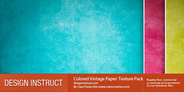 Colored Vintage Paper Texture Pack
