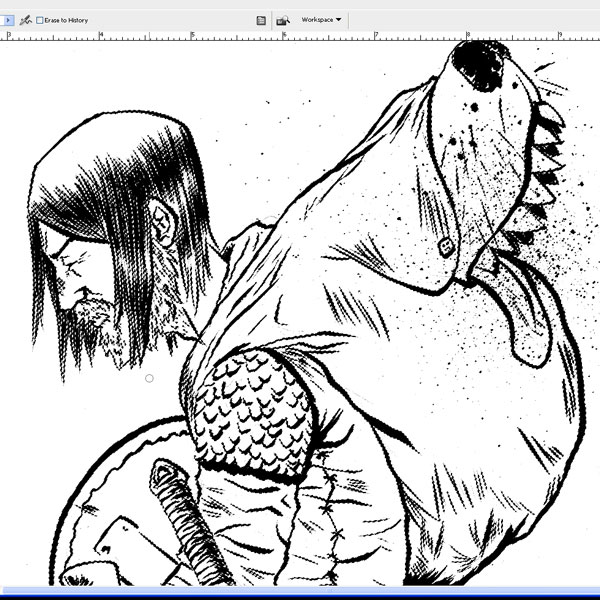 How To Color Inked Line Art In Photoshop