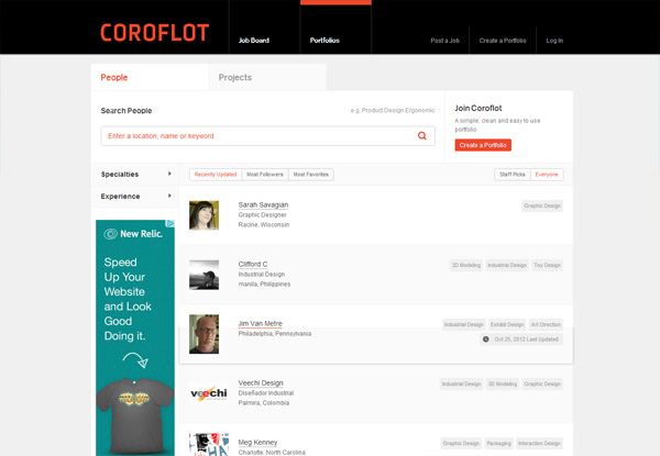 Coroflot Portfolios