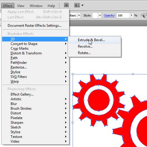 Create Vector 3d Cogwheels In Adobe Illustrator