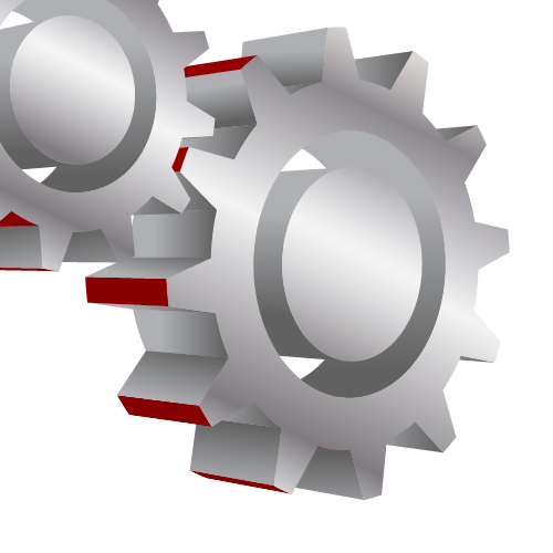 Create Vector 3D Cogwheels in Adobe Illustrator