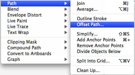 Use Offset Path on the detail