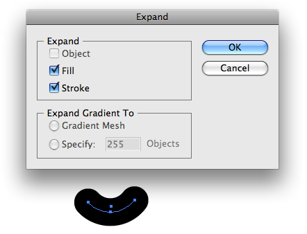 Making the mouth of the character