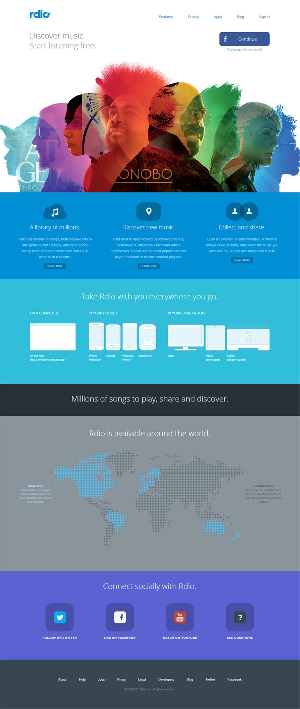 30 Beautiful Landing Pages Optimized for Converting Visitors