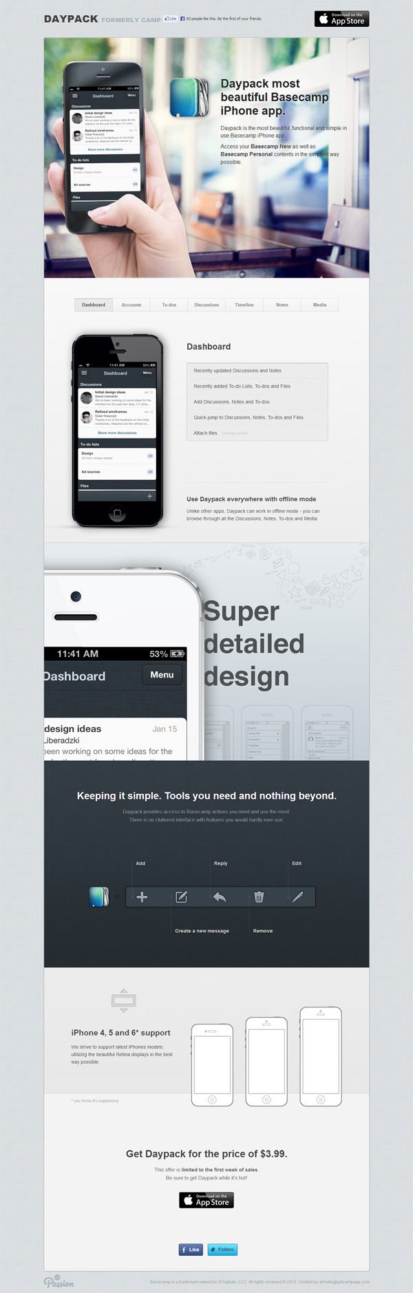 Nieuw 30 Beautiful Mobile App Websites for Design Inspiration MZ-24