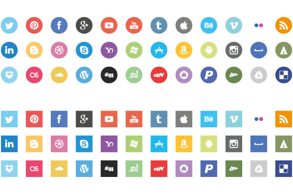 Free High Quality Flat Design Icon Sets