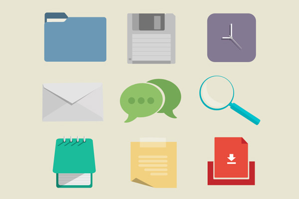 Free High Quality Flat Design Icon Sets