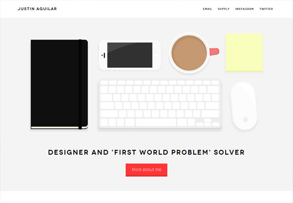 Simple Portfolio Website Design - werohmedia