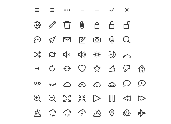 40 Free High Quality Line Icon Sets