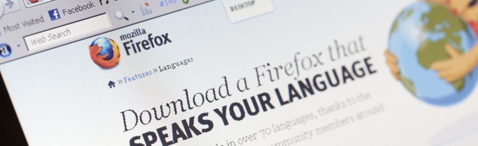 Homepage of Firefox localization page