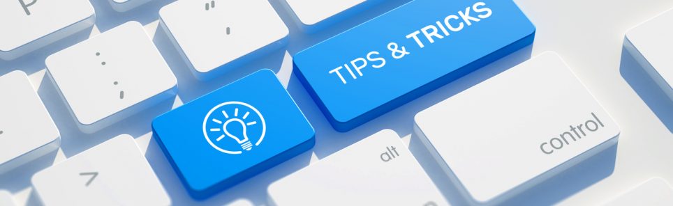Keyboard tips and tricks