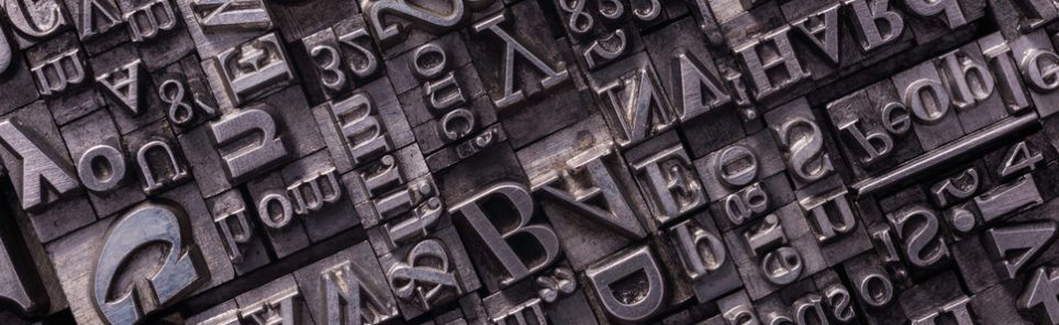 Metal Letterpress Types
