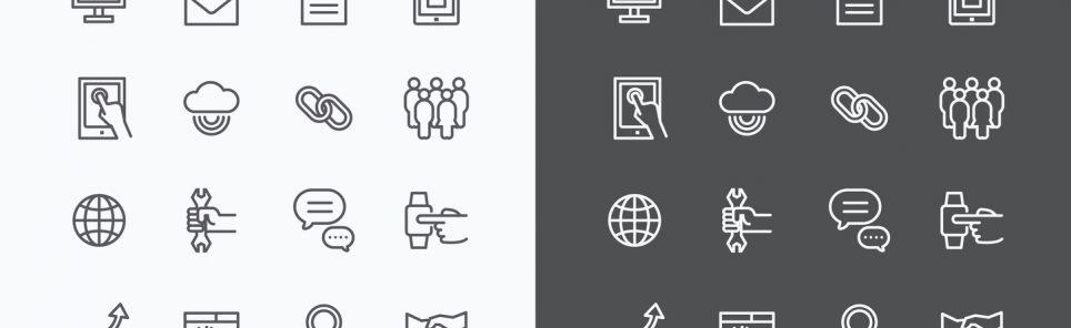 Web Icons Line Set. Vector Design.