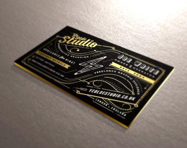Black And Gold Business Cards / Gold And Black Business Card Template On Behance - Classy business card in black and gold in a hand.