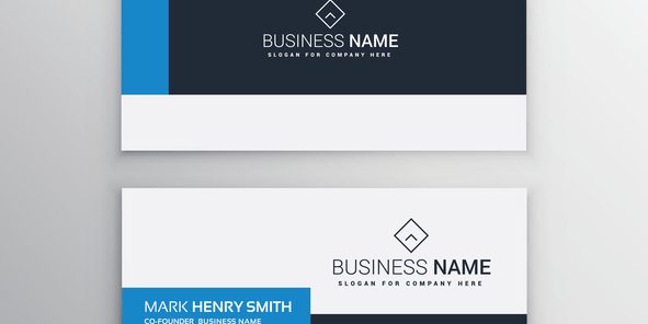 clean minimal business card template