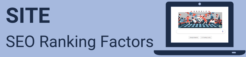 A graphic for site SEO rankings factors