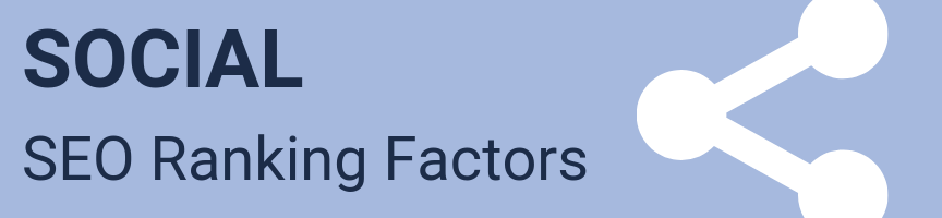 A graphic for social SEO ranking factors