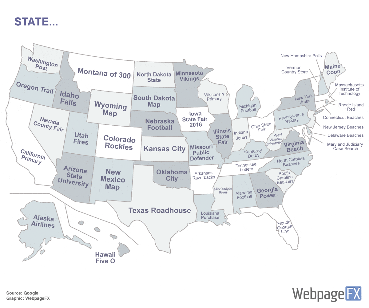 5 Maps of the Most Popular (and Weird) US State Searches