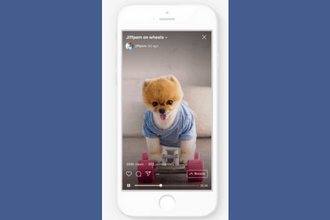An example of an IGTV video on Instagram