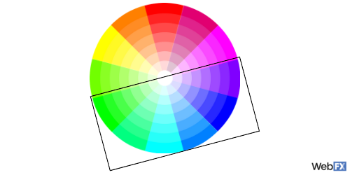 cool colors on color wheel