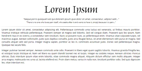 lorem ipsum copy example