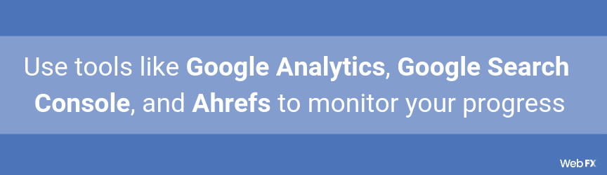 A list of tools for SEO management