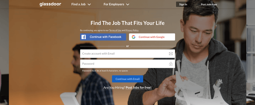 Glassdoor is one of the examples of social media for reviews