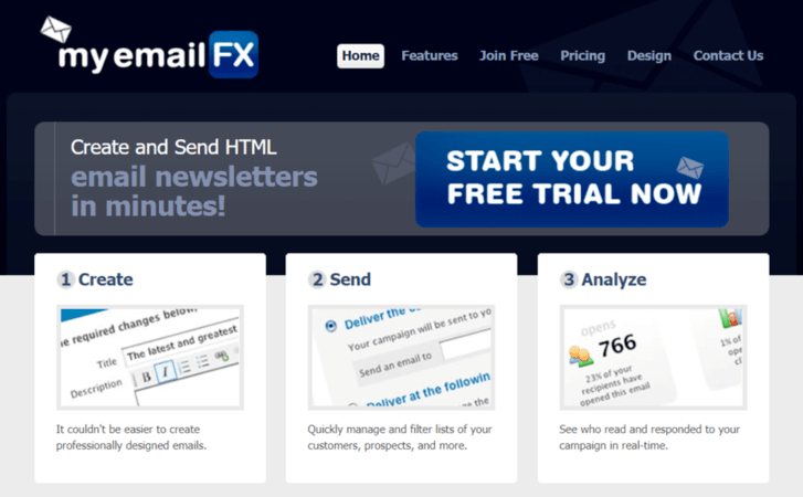 Email marketing tool: MyEmailFX