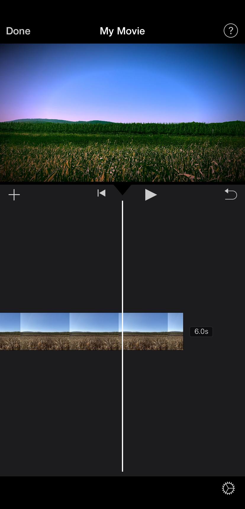 iMovie on iPhone