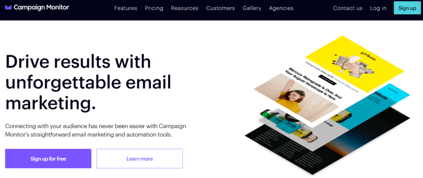 Email marketing guide: ESP example