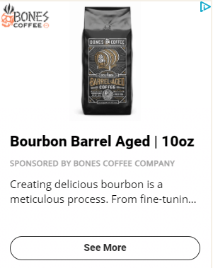 Bones Coffee display ad