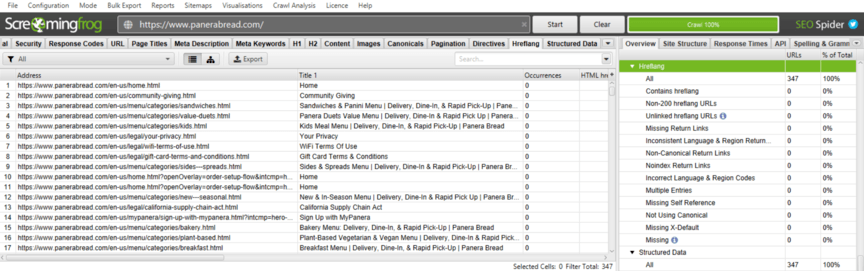 Technical SEO audit with Screaming Frog