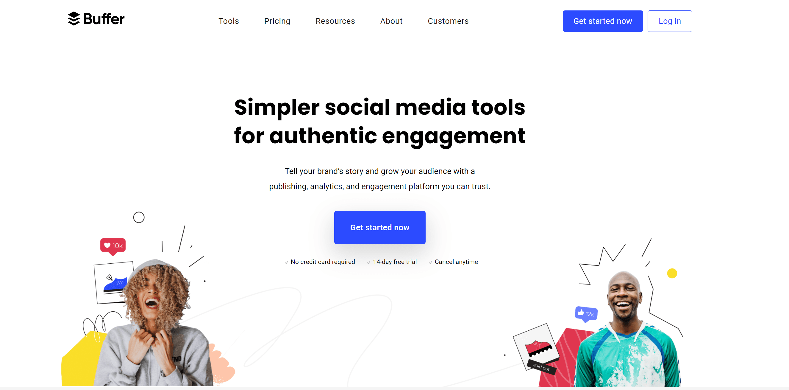 Buffer homepage