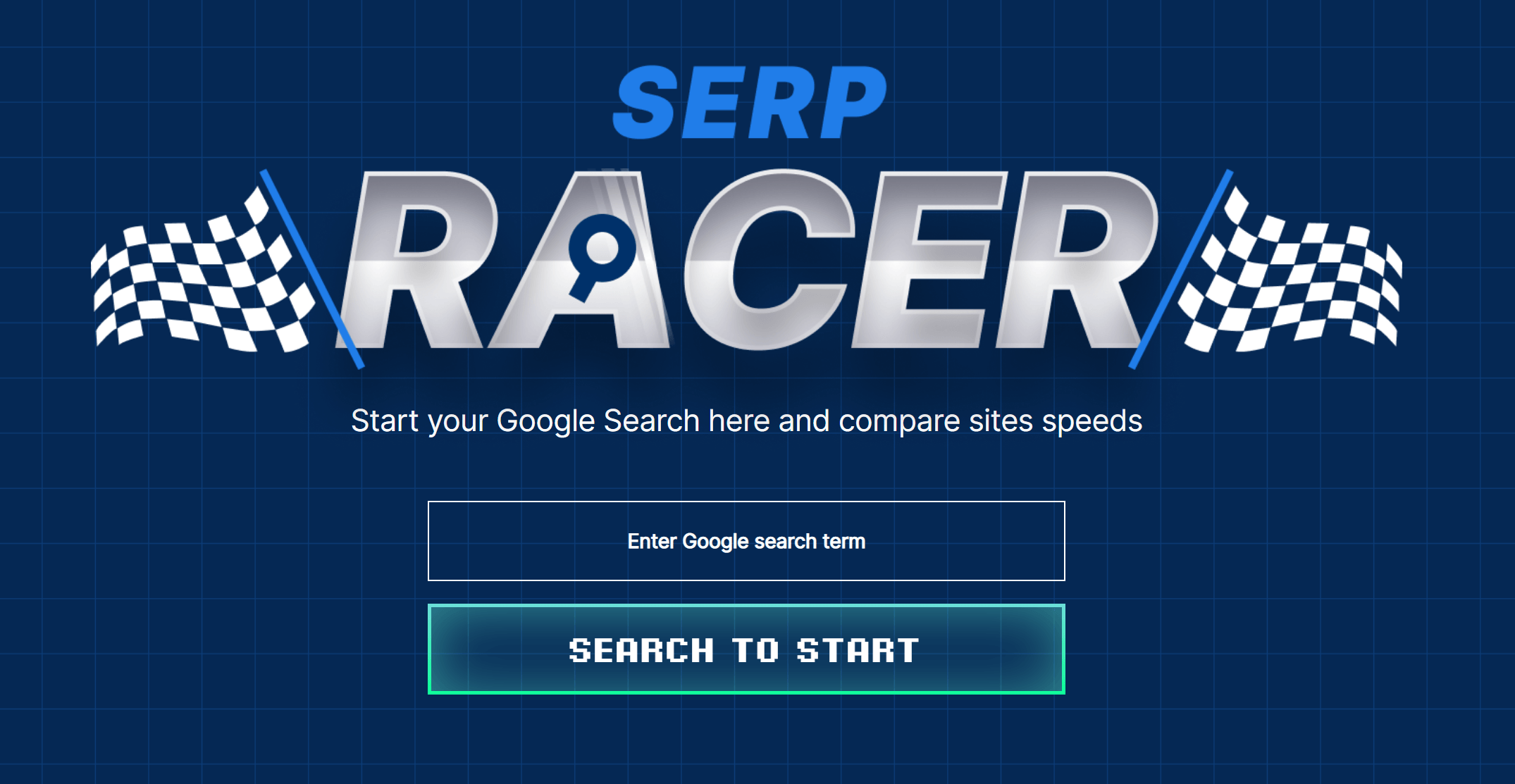 A screenshot of the WebFX SERP Racer tool