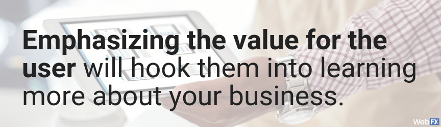 emphasize importance of your products in your content